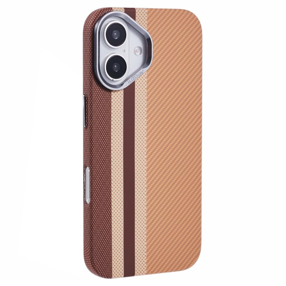 EIDERWOOD Patterned Carbon Case - iPhone 16 - MagSafe Compatible - Light Stripes