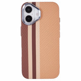 EIDERWOOD Patterned Carbon Case - iPhone 16 - MagSafe Compatible - Light Stripes