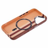 EIDERWOOD Patterned Carbon Case - iPhone 16 - MagSafe Compatible - Light Stripes