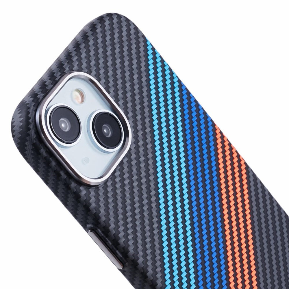 EIDERWOOD Patterned Carbon Case - iPhone 15 - MagSafe Compatible - Colorful Stripes