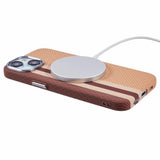 EIDERWOOD Patterned Carbon Case - iPhone 15 - MagSafe Compatible - Light Stripes