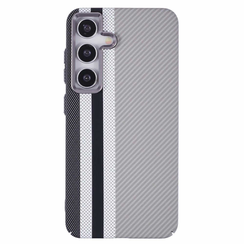 EIDERWOOD Patterned Carbon Case - Samsung Galaxy S24 - MagSafe Compatible - Grey Stripes