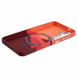 EIDERWOOD Patterned Carbon Case - Samsung Galaxy S24 - MagSafe Compatible - Orange Peak