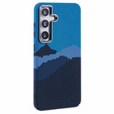 EIDERWOOD Patterned Carbon Case - Samsung Galaxy S24 - MagSafe Compatible - Blue Peak