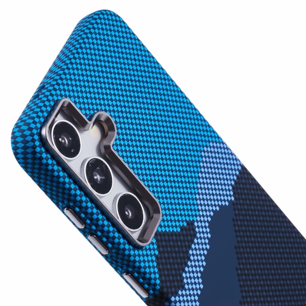 EIDERWOOD Patterned Carbon Case - Samsung Galaxy S24 - MagSafe Compatible - Blue Peak