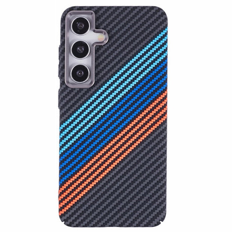 EIDERWOOD Patterned Carbon Case - Samsung Galaxy S24 - MagSafe Compatible - Colorful Stripes