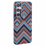 EIDERWOOD Patterned Carbon Case - Samsung Galaxy S24 - MagSafe Compatible - Retro Pattern