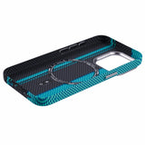 EIDERWOOD Patterned Carbon Case - iPhone 15 Pro - MagSafe Compatible - Blue/Black