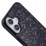 EIDERWOOD iPhone 16 Non-Slip Carbon Fibers Case - MagSafe Compatible - Red