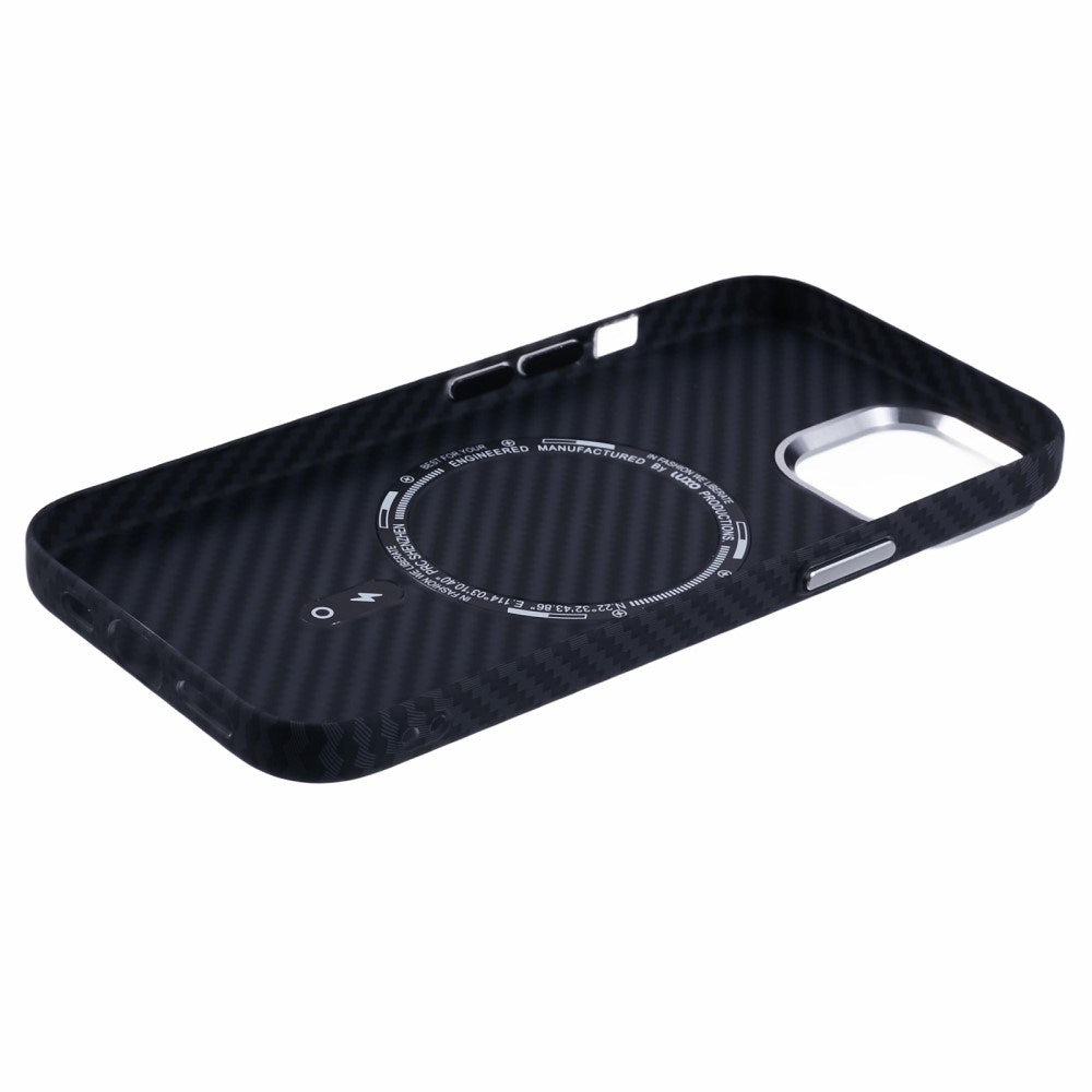 EIDERWOOD Patterned Carbon Case - iPhone 14 - MagSafe Compatible - Black