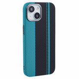 EIDERWOOD Patterned Carbon Case - iPhone 14 - MagSafe Compatible - Blue/Black