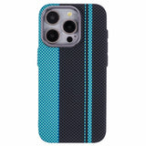 EIDERWOOD Patterned Carbon Case - iPhone 14 Pro - MagSafe Compatible - Blue/Black