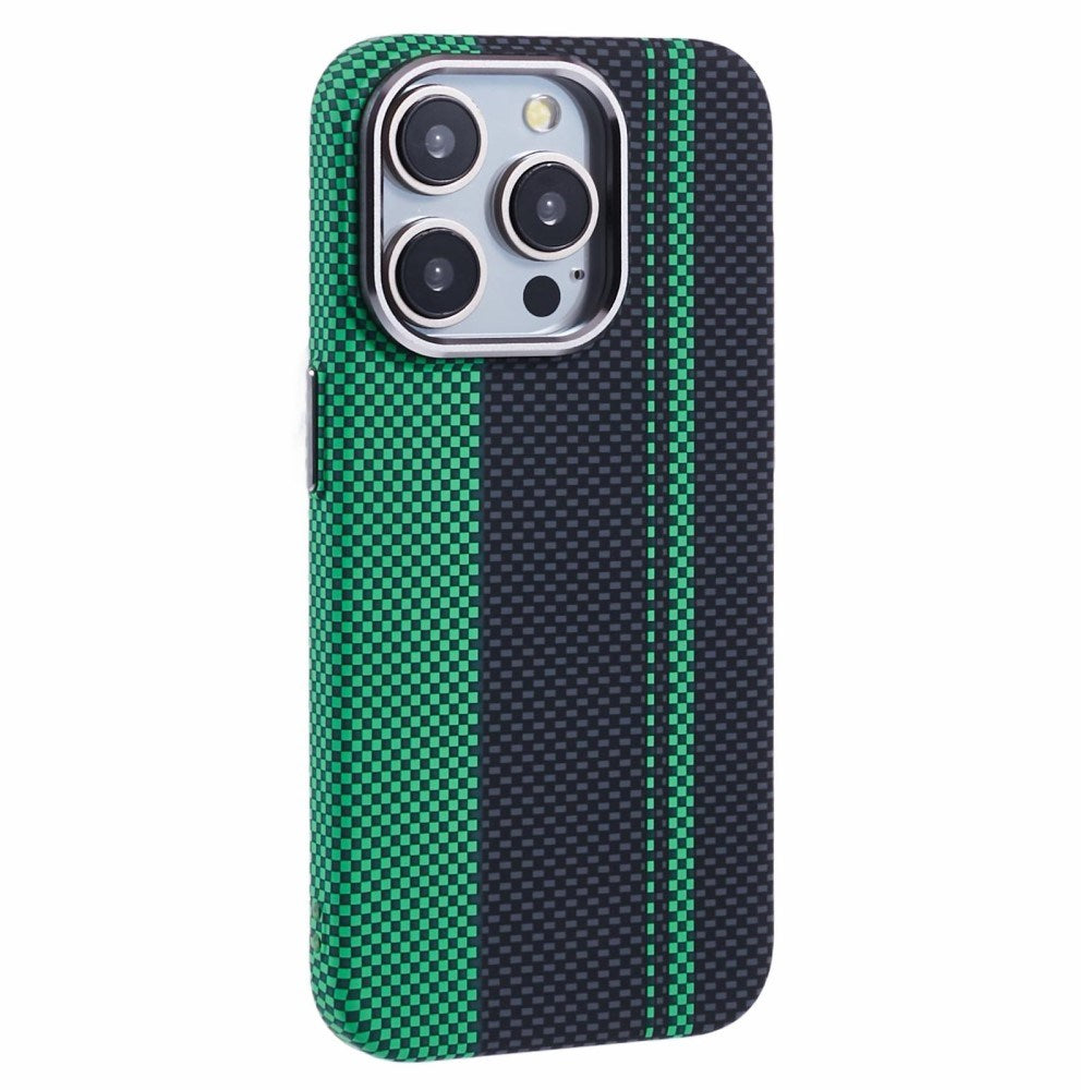 EIDERWOOD Patterned Carbon Case - iPhone 14 Pro - MagSafe Compatible - Green/Black