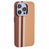 EIDERWOOD Patterned Carbon Case - iPhone 14 Pro - MagSafe Compatible - Light Stripes