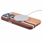 EIDERWOOD Patterned Carbon Case - iPhone 14 Pro - MagSafe Compatible - Light Stripes