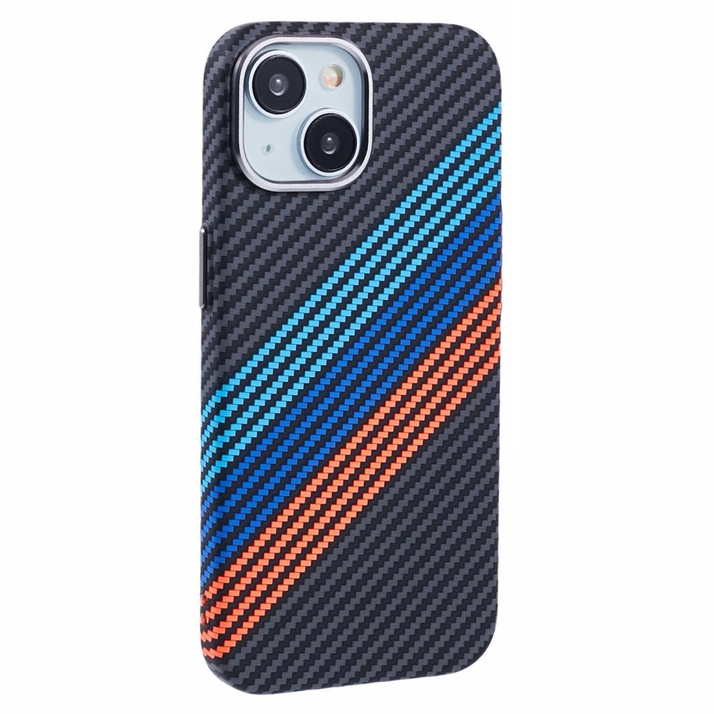 EIDERWOOD Patterned Carbon Case - iPhone 13 - MagSafe Compatible - Colorful Stripes