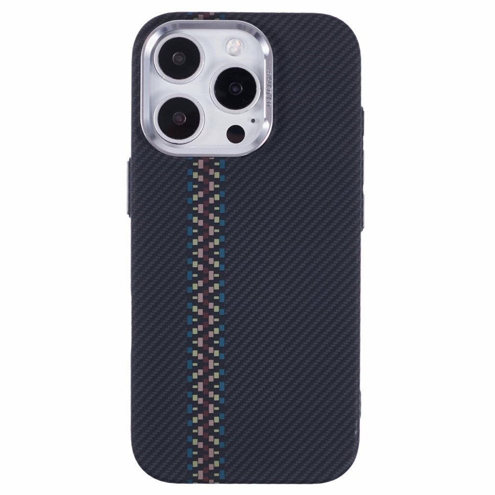 EIDERWOOD Patterned Carbon Case - iPhone 13 Pro - MagSafe Compatible - Dark ZigZag Pattern