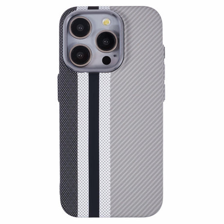 EIDERWOOD Patterned Carbon Case - iPhone 12/12 Pro - MagSafe Compatible - Grey Stripes