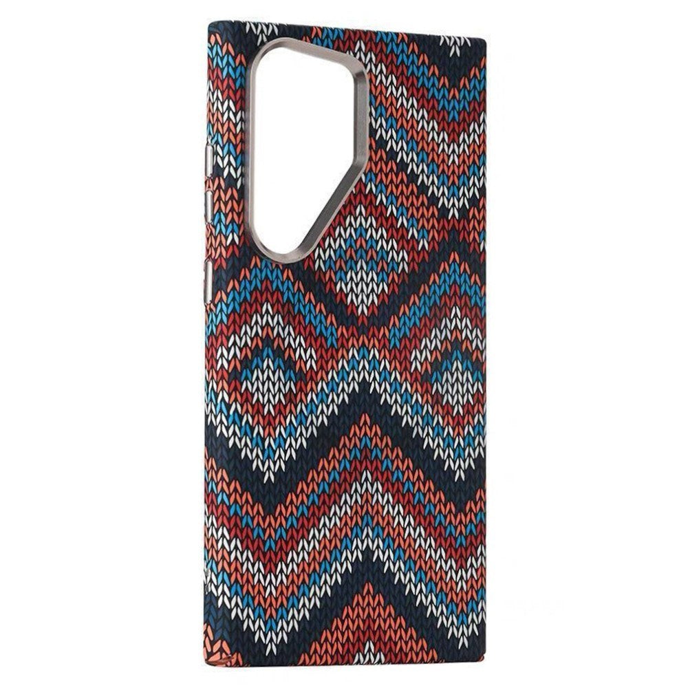 EIDERWOOD Patterned Carbon Case - Samsung Galaxy S23 Ultra - MagSafe Compatible - Retro Pattern