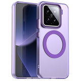 EIDERWOOD Xiaomi 15 Hybrid Plastic Case - MagSafe Compatible - Transparent / Purple