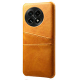 EIDERWOOD OnePlus 13 Faux Leather Case with Built-in Cardholder - Orange