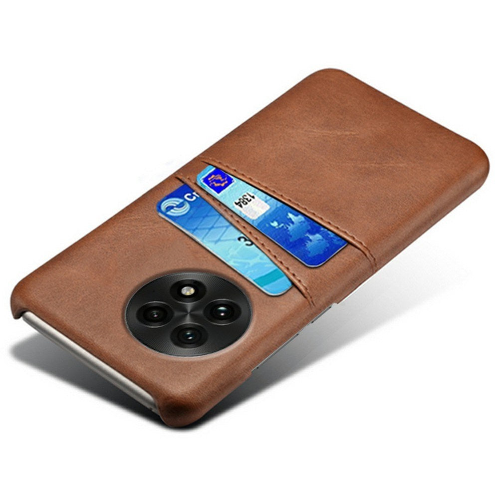 EIDERWOOD OnePlus 13 Faux Leather Case with Built-in Cardholder - Brown