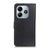 EIDERWOOD Xiaomi Redmi Note 14 (4G) Faux Leather Flip Case with Cardholder & Stand Function - Black