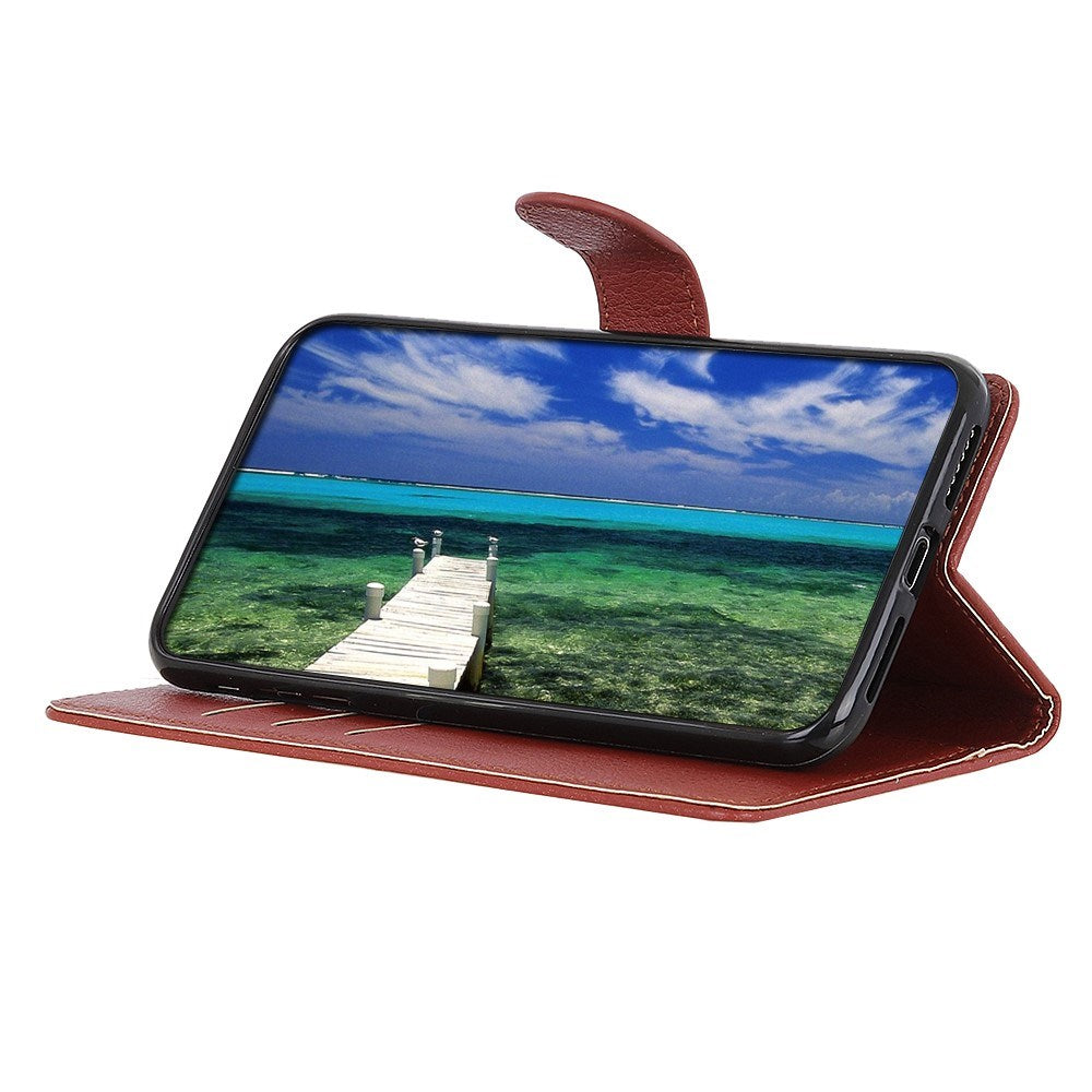 EIDERWOOD Xiaomi Redmi Note 14 (4G) Faux Leather Flip Case with Cardholder & Stand Function - Brown