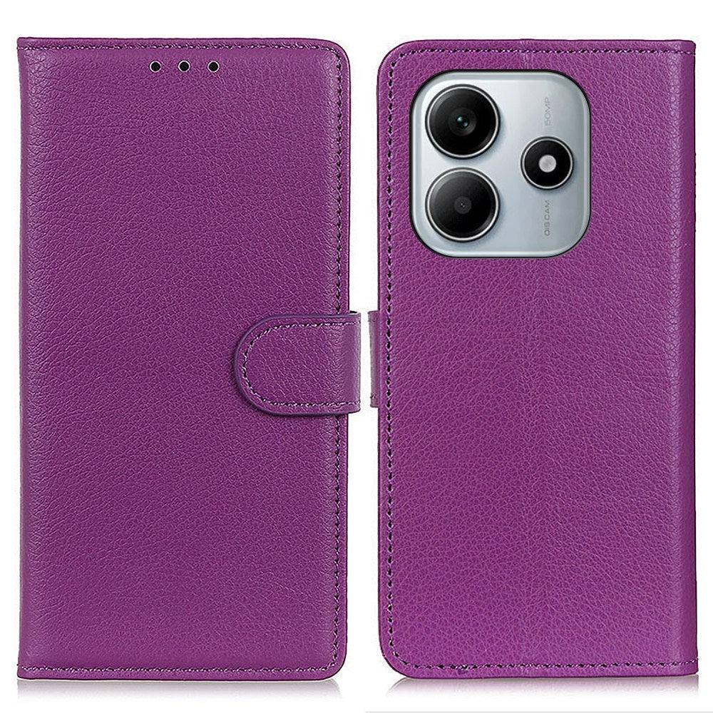 EIDERWOOD Xiaomi Redmi Note 14 (4G) Faux Leather Flip Case with Cardholder & Stand Function - Purple