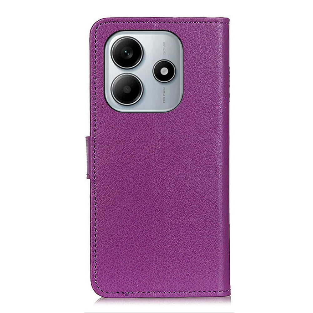 EIDERWOOD Xiaomi Redmi Note 14 (4G) Faux Leather Flip Case with Cardholder & Stand Function - Purple