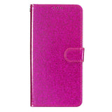 EIDERWOOD Samsung Galaxy A36 (5G) Leather Flip Case with Wallet & Strap - Glitter - Pink