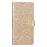 EIDERWOOD Samsung Galaxy A36 (5G) Leather Flip Case with Wallet & Strap - Glitter - Gold