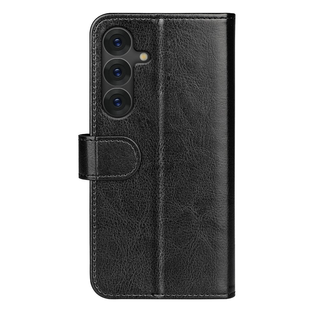EIDERWOOD Samsung Galaxy S25+ (Plus) Faux Leather Flip Case with Cardholder & Stand Function - Black