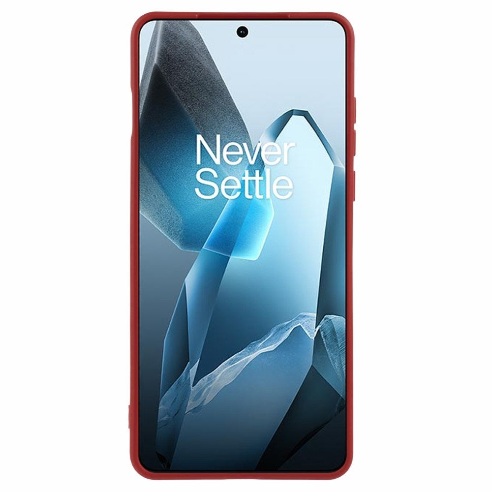 EIDERWOOD OnePlus 13 Lined Flexible Plastic Case - Dark Red