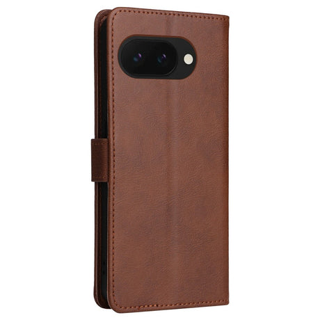 EIDERWOOD Google Pixel 9a Faux Leather Flip Case with Cardholder & Strap - Brown