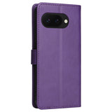 EIDERWOOD Google Pixel 9a Faux Leather Flip Case with Cardholder & Strap - Purple