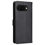 EIDERWOOD Google Pixel 9a Faux Leather Flip Case with Cardholder & Strap - Black