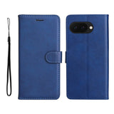 EIDERWOOD Google Pixel 9a Faux Leather Flip Case with Cardholder & Strap - Blue