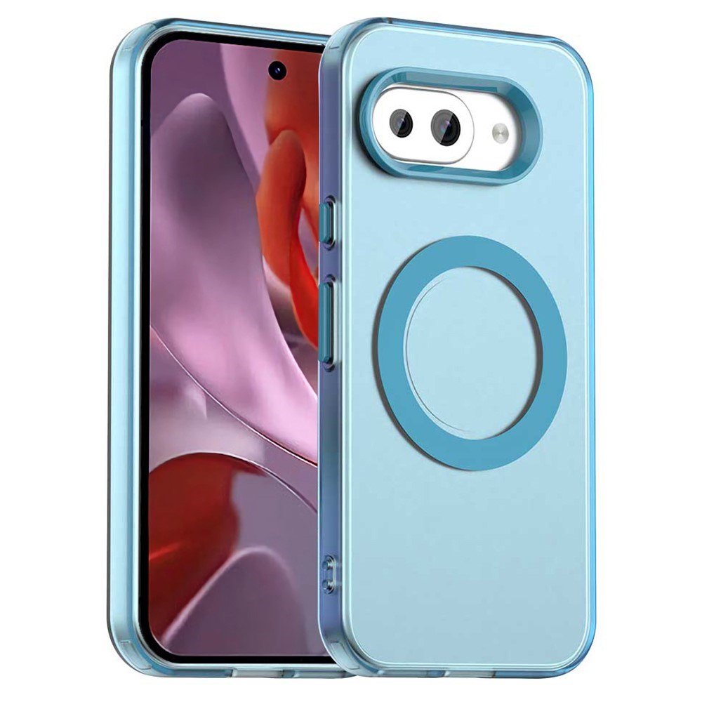 EIDERWOOD Google Pixel 9a Hybrid Plastic Case - MagSafe Compatible - Transparent / Blue