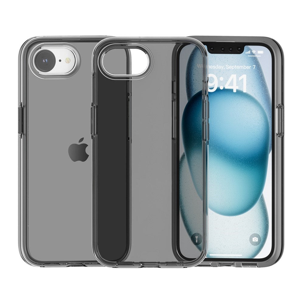 EIDERWOOD iPhone 16e Hybrid Plastic Case - Transparent / Black