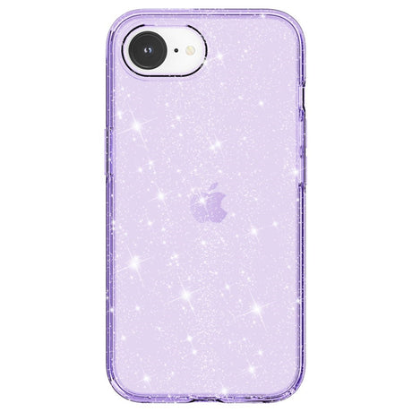 EIDERWOOD iPhone 16e Hybrid Glitter Plastic Case - MagSafe Compatible - Purple