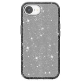 EIDERWOOD iPhone 16e Hybrid Glitter Plastic Case - MagSafe Compatible - Black