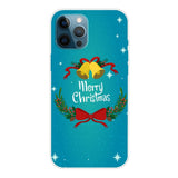 iPhone 14 Pro Flexible Plastic Christmas Case - Christmas Bells and Mistletoe