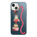 iPhone 14 Flexible TPU Christmas Case - Owls