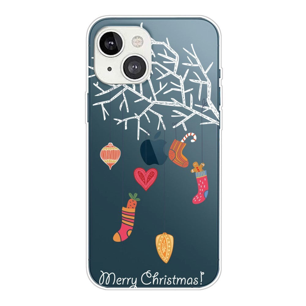 iPhone 14 Flexible TPU Christmas Case - Christmas Tree Decorations