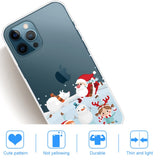 iPhone 14 Pro Flexible TPU Christmas Case - Snowball Fight