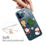 iPhone 14 Pro Flexible TPU Christmas Case - Cute Christmas Figures