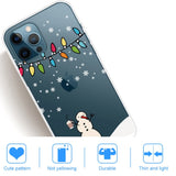 iPhone 14 Pro Flexible TPU Christmas Case - Snowman with Cocoa