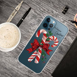 iPhone 14 Pro Flexible TPU Christmas Case - Christmas Cane