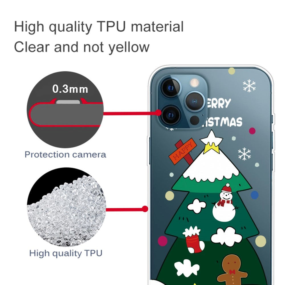 iPhone 14 Pro Flexible TPU Christmas Case - Christmas Tree